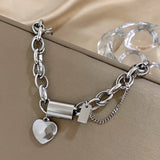 BraveHearts Chain & Heart Bracelet