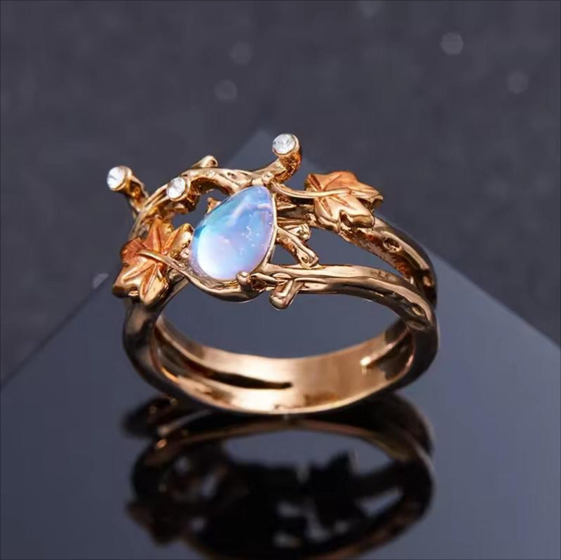 Maple Moonstone Ring