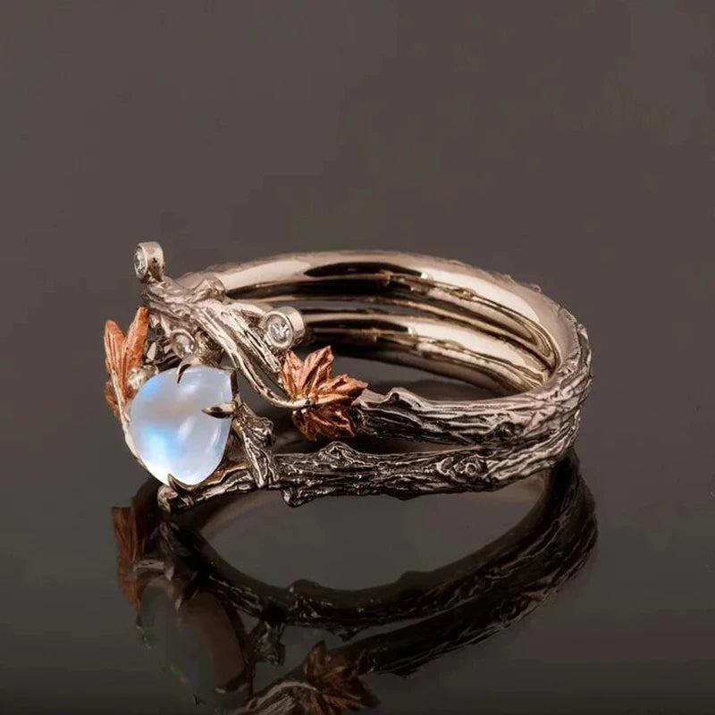 Maple Moonstone Ring