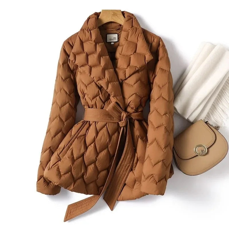 Sienna Quilted Wrap Coat