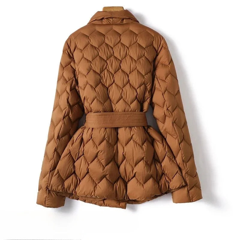 Sienna Quilted Wrap Coat
