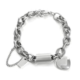 BraveHearts Chain & Heart Bracelet