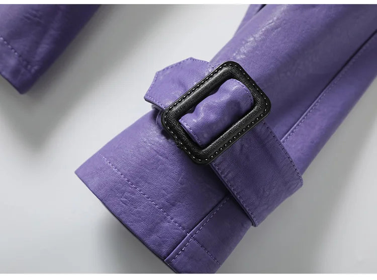 Violet Leather Jacket